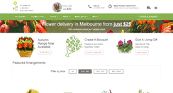 Desktop Screenshot of flowersacrossmelbourne.com.au
